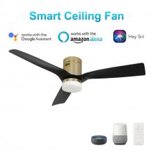  VS523P-L12-G2-1-FM - Spezia 52-inch Indoor/Damp Rated Outdoor Smart Ceiling Fan, Dimmable LED Light Kit & Remote Control,